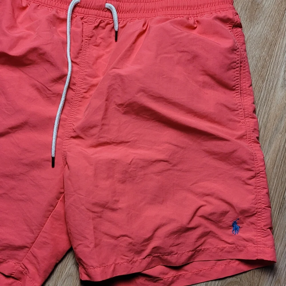 Ralph Lauren Blue and Pink Swim Shorts Size XL/TG